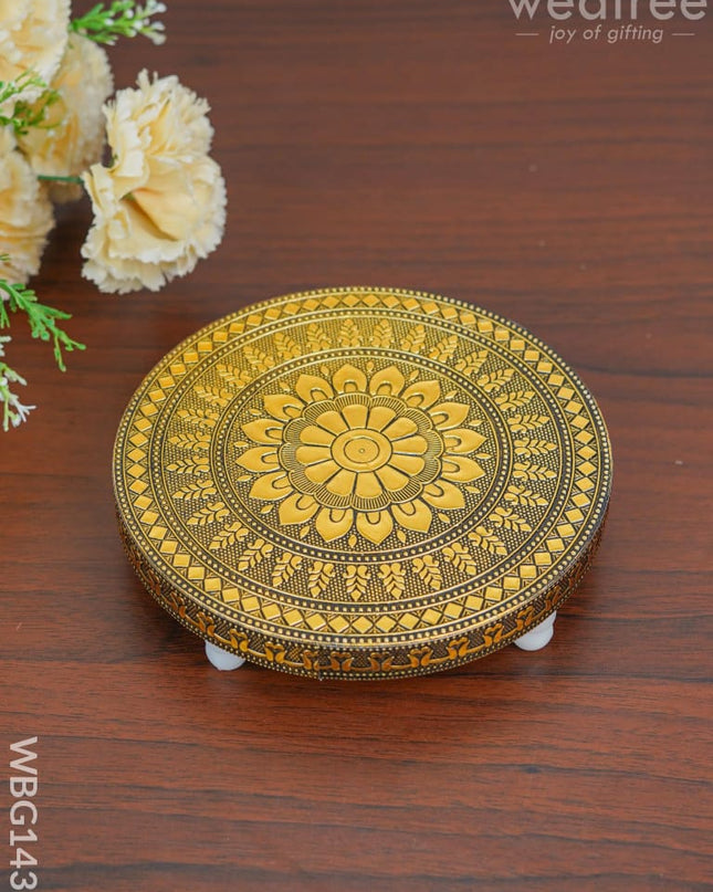 Meenakari Golden Oxidised Manai - Wbg1437 Rg