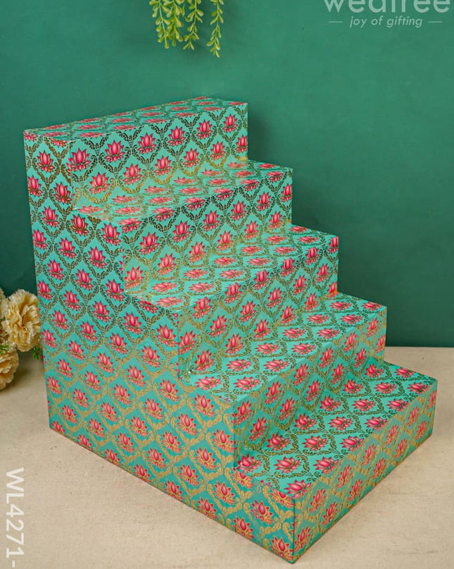 Digital Printed Meenakari 3-Step Golu Padi - Wl4271 / Diya