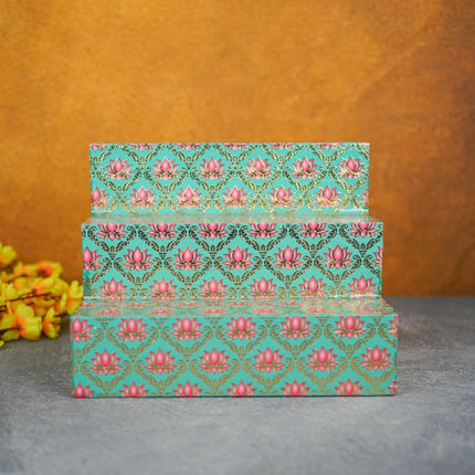 Digital Printed Meenakari 3-Step Golu Padi - Wl4271 / Diya