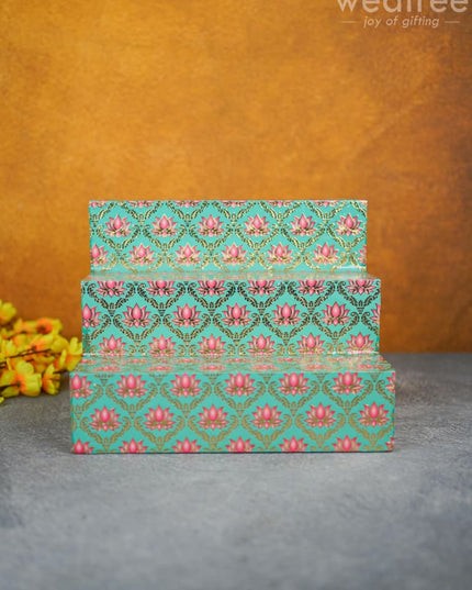 Digital Printed Meenakari 3-Step Golu Padi - Wl4271 / Diya
