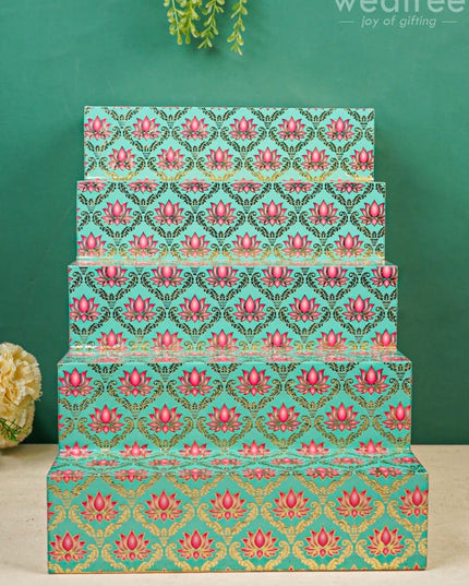 Digital Printed Meenakari 3-Step Golu Padi - Wl4271 / Diya