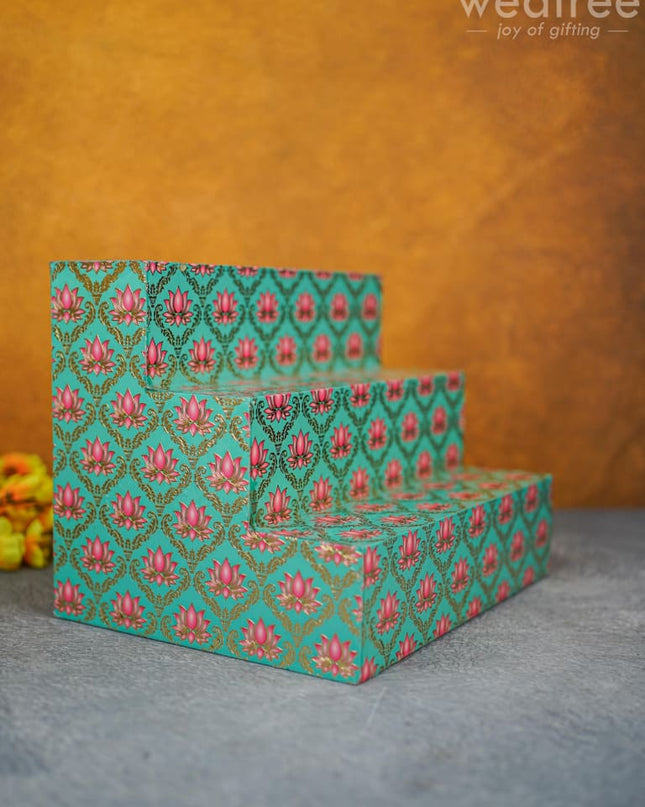 Digital Printed Meenakari 3-Step Golu Padi - Wl4271 / Diya