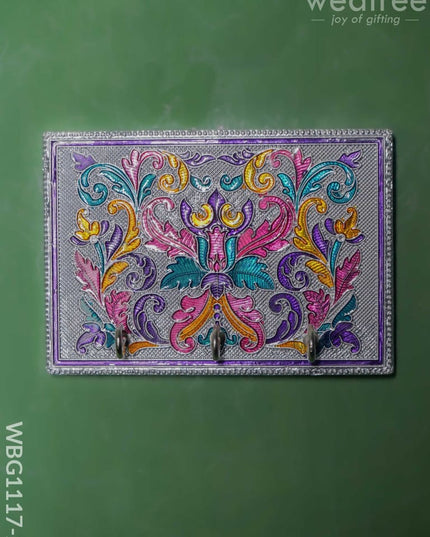 Meenakari Silver Finished Key Hanger With Finish - Wbg1117-2 Hangers