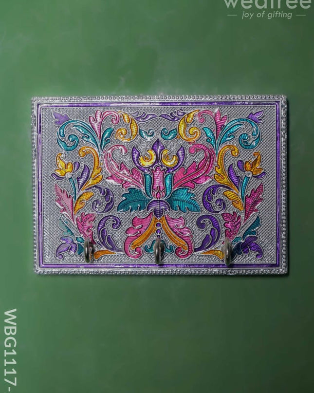 Meenakari Silver Finished Key Hanger With Finish - Wbg1117-2 Hangers