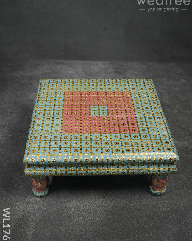 Meenakari Manai (15X15) Gold Finish - Wl1760 Others