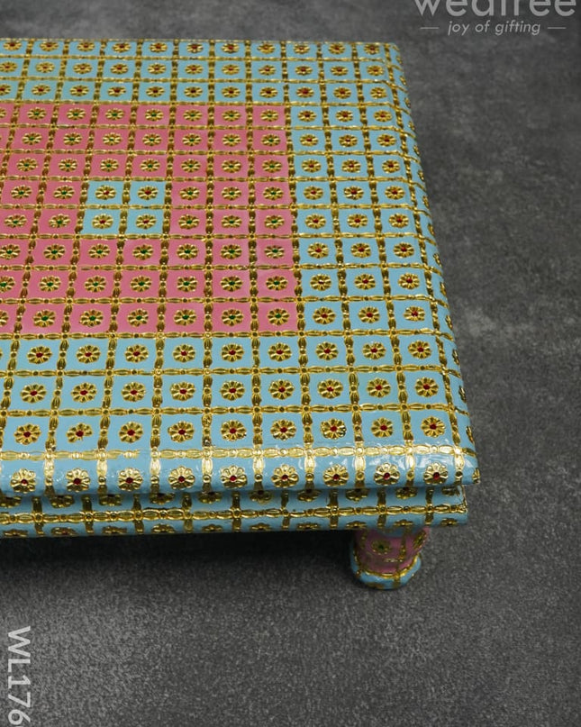 Meenakari Manai (15X15) Gold Finish - Wl1760 Others