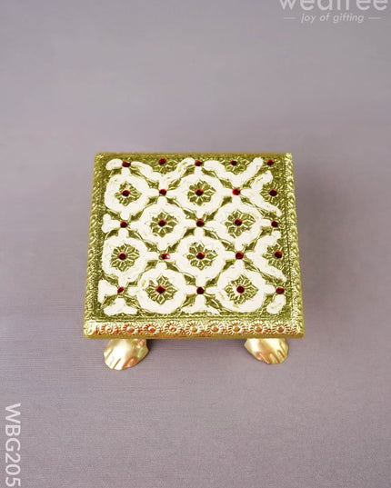 Meenakari Manai - 4 inch - WBG2058 - Manai RG