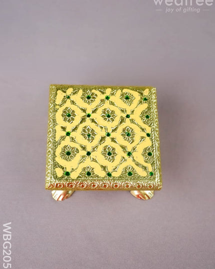 Meenakari Manai - 4 inch - WBG2058 - Manai RG