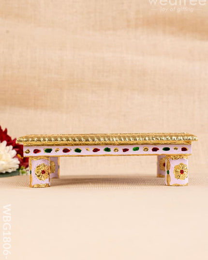 Meenakari Manai - Pink - 8x8 inch - WBG1806-2 - Manai RG