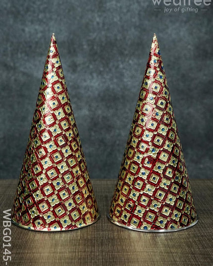 Meenakari Paruppu Thengai Koodu - Wbg0145 9 Inches Wedding Essentials
