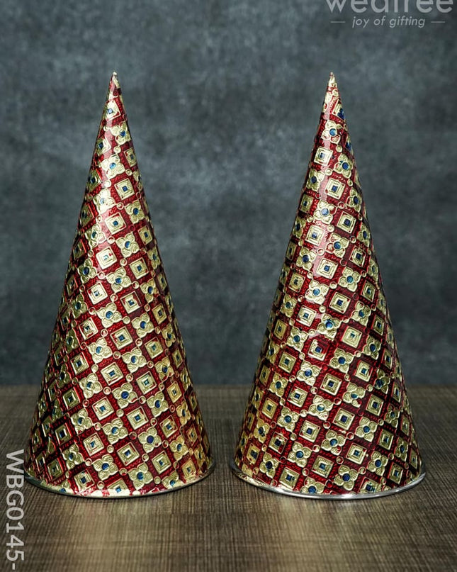 Meenakari Paruppu Thengai Koodu - Wbg0145 9 Inches Wedding Essentials