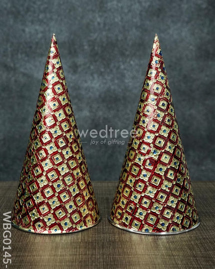 Meenakari Paruppu Thengai Koodu - Wbg0145 9 Inches Wedding Essentials
