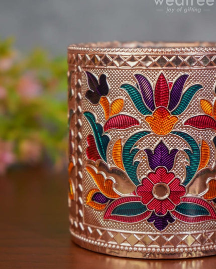Pen Stand With Floral Design - Wbg1115