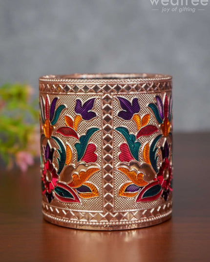 Pen Stand With Floral Design - Wbg1115