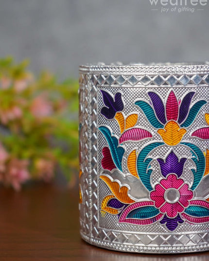 Pen Stand With Floral Design - Wbg1115