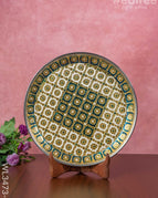 Green Meenakari Plate