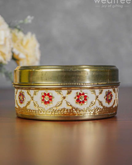 Meenakari Poori Box - 4 Inch Wbg0261 Utensils