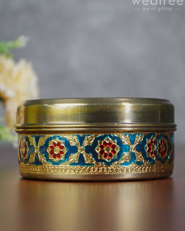 Meenakari Poori Box - 4 Inch Wbg0261 Utensils