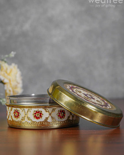 Meenakari Poori Box - 4 Inch Wbg0261 Utensils