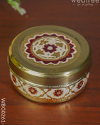 White Meenakari Finish