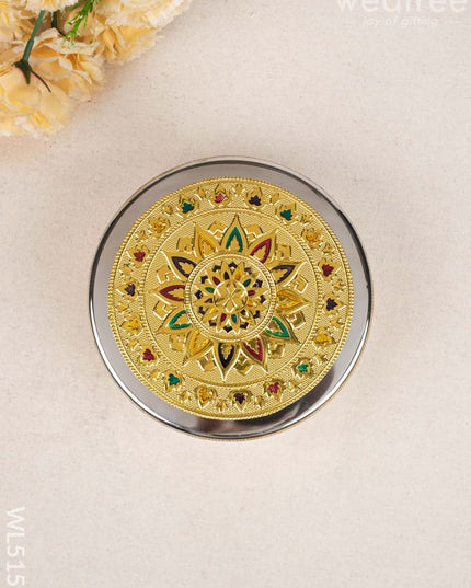 Meenakari Poori Box - 7 inch - WL5153 Poori Boxes