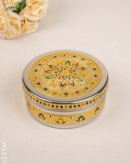 Meenakari Poori Box - 7 inch - WL5153 Poori Boxes