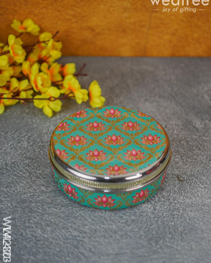 Meenakari Poori Box - Wl4231 Trays & Plates