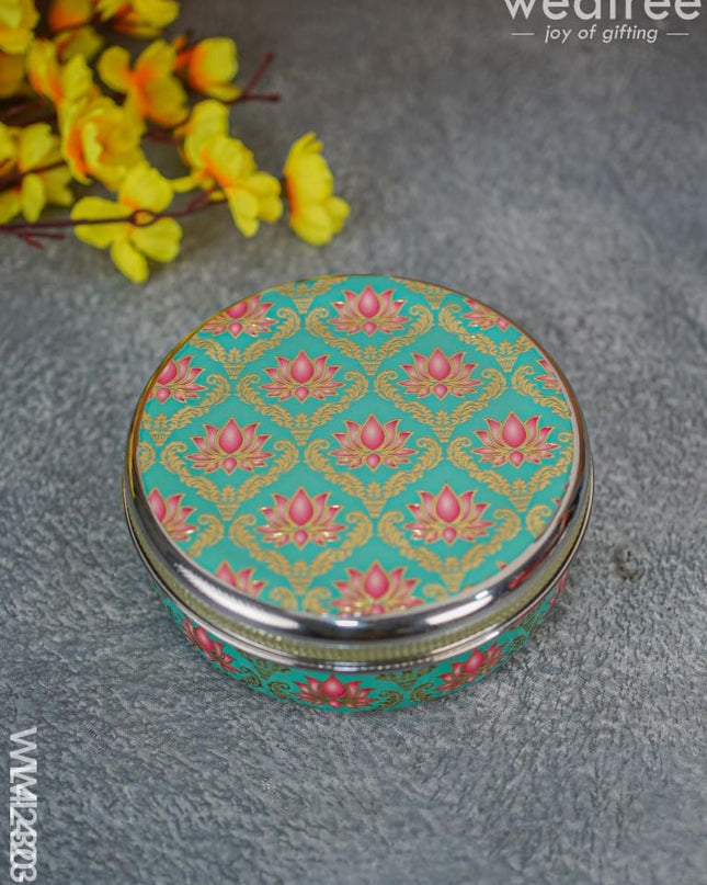 Meenakari Poori Box - Wl4231 Trays & Plates