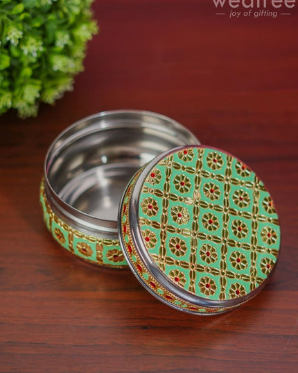 Meenakari Poori Box - Wbg1269 Utensils