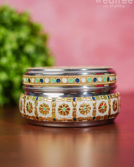 Meenakari Poori Box - Wbg1269 Utensils