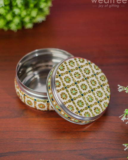 Meenakari Poori Box - Wbg1269 Utensils