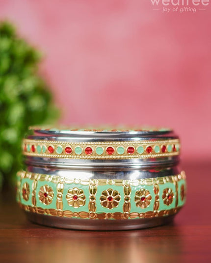 Meenakari Poori Box - Wbg1269 Utensils