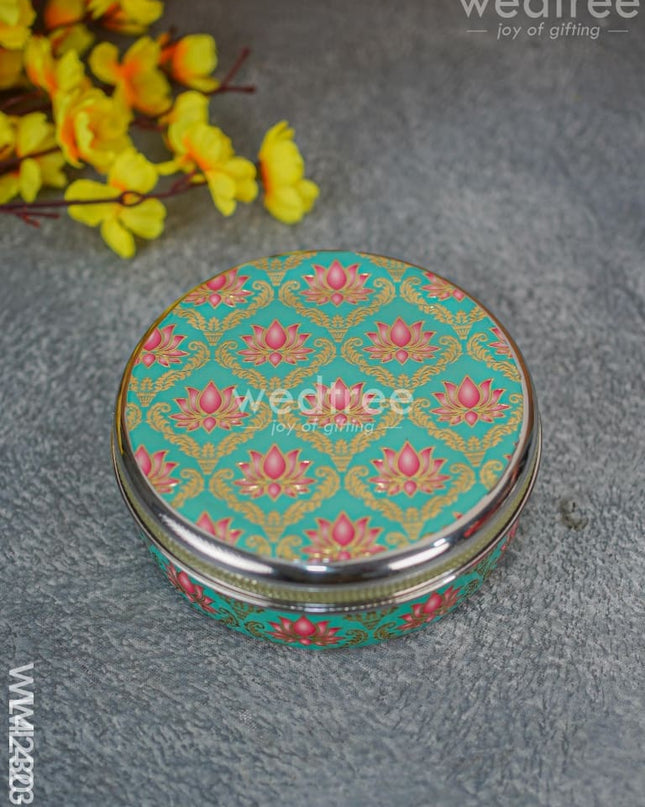 Meenakari Poori Box - Wl4231 Trays & Plates