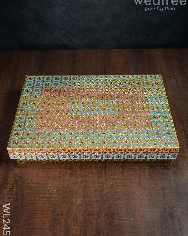 Meenakari Saree Box - Wl2451 Wedding Essentials