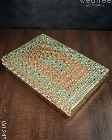 Meenakari Saree Box - Wl2451 Wedding Essentials