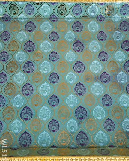 Digital Printed Meenakari Tray - Peacock Design - WL5112 Meenakari Trays & Plates