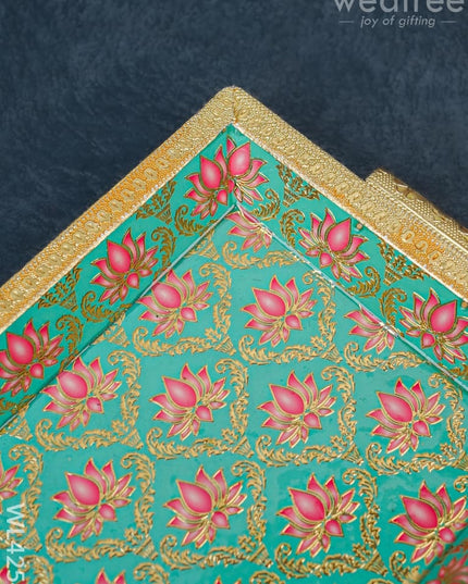 Digital Printed Meenakari Tray - Wl4254 Trays & Plates