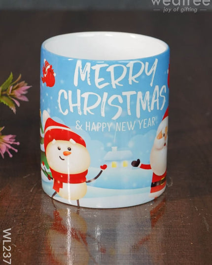 Merry Christmas Printed White Mug - Wl2379 Ceramics