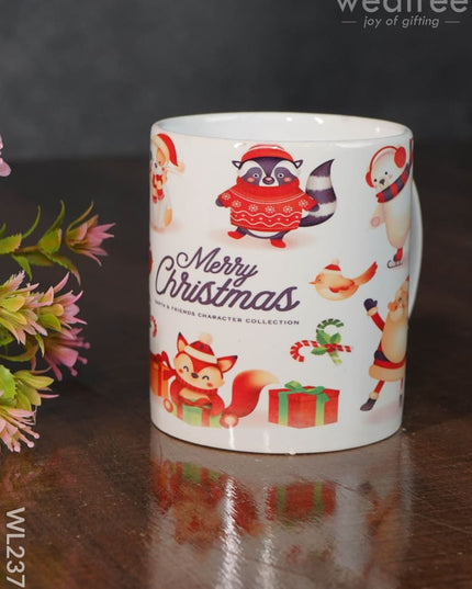 Merry Christmas Printed White Mug - Wl2379 Ceramics