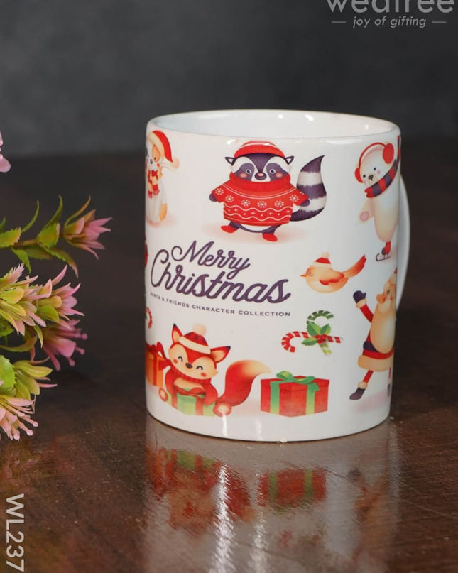 Merry Christmas Printed White Mug - Wl2379 Ceramics