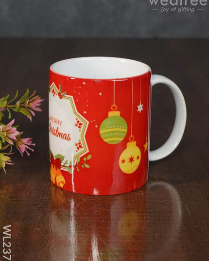 Merry Christmas Printed White Mug - Wl2379 Ceramics