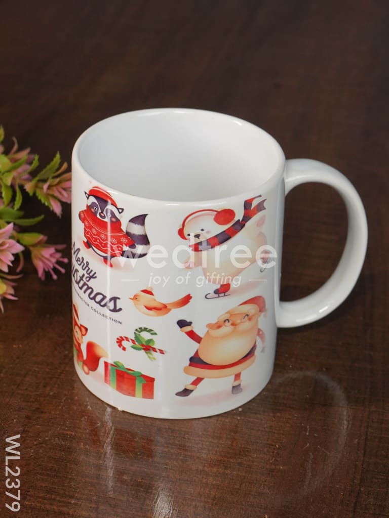 Merry Christmas Printed White Mug - Wl2379 Ceramics