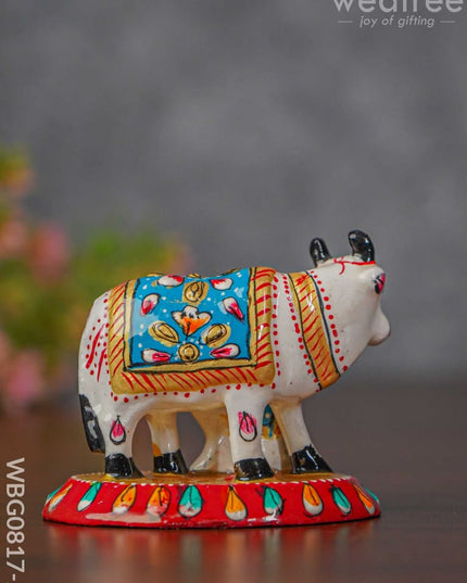 Metal Meenakari Cow & Calf - Wbg0817-2 Home Decors