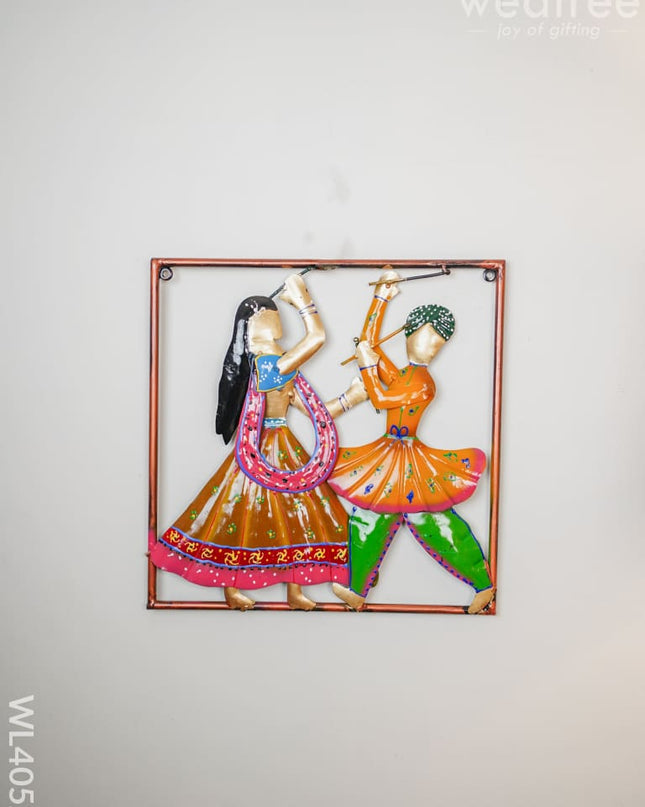 Metal Dancing Pair Wall Hanging - Wl4052 Decor Showpiece