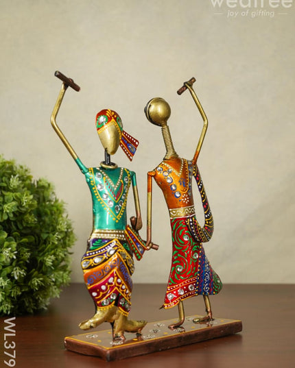 Metal Hand Painted Musician - Wl3791 Decor Showpiece