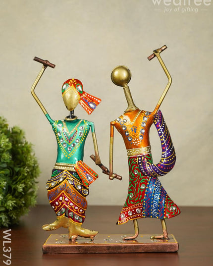 Metal Hand Painted Musician - Wl3791 Decor Showpiece