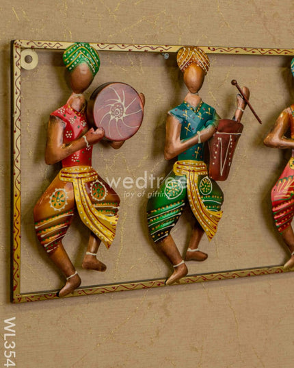 Metal Decor 4 Musicians Wall Hanging - Wl3548