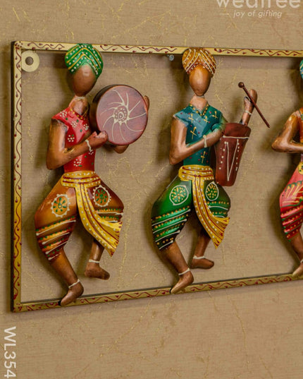 Metal Decor 4 Musicians Wall Hanging - Wl3548