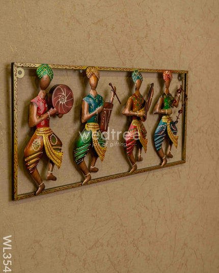 Metal Decor 4 Musicians Wall Hanging - Wl3548