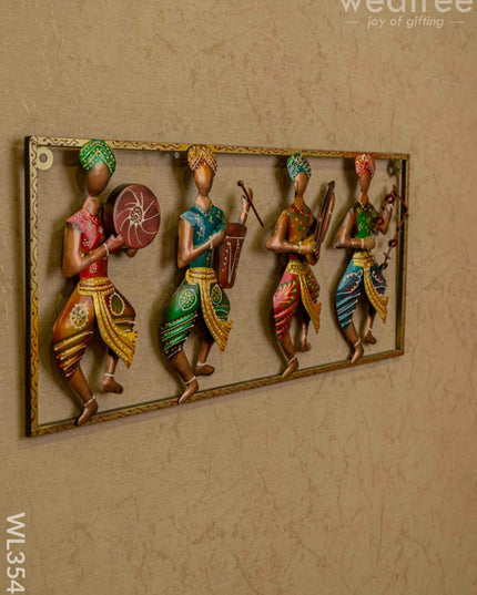 Metal Decor 4 Musicians Wall Hanging - Wl3548